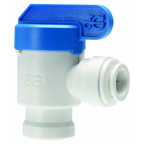 John Guest PPSV501222W RO Tank Ball Valve 3/8" QC x 1/4" Female Thread