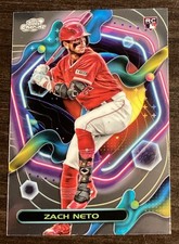 Zach Neto RC 2023 Topps Cosmic Chrome Base Rookie #161 LA Angels