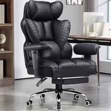 Big and Tall Gaming Chair 400lbs Heavy Duty Office Chair with Footrest, High ...