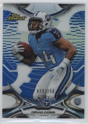 2015 Topps Finest Blue Refractor 23/250 David Cobb #31 Rookie RC 0a1