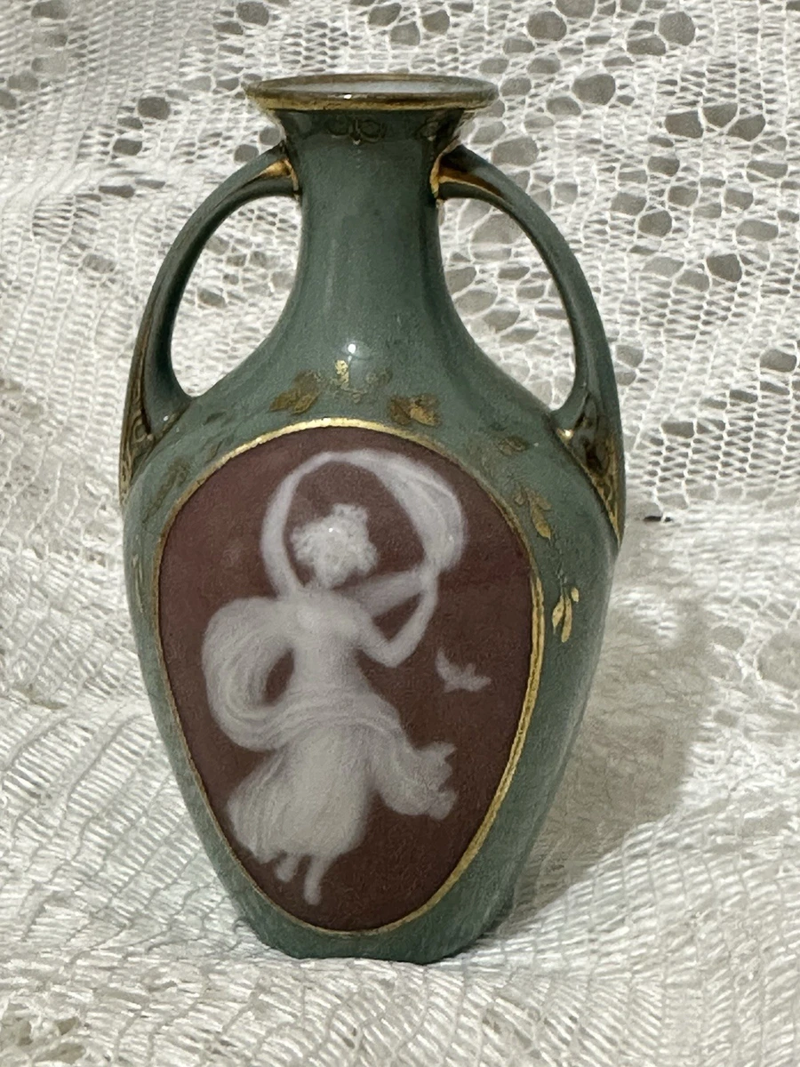 Ceramic 1900-1919 Time Period Manufactured Collectible Vases for
