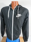 Vtg. Y2K Nike Men's Black Hooded Track Top Warm Up Jacket Fits Small Windrun!