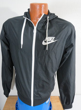 Vtg. Y2K Nike Men's Black Hooded Track Top Warm Up Jacket Fits Small Windrun