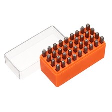 36Pcs 5/32" 4mm Metal Letter Stamps Uppercase Letter and Number Stamping Kit