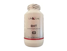 LifeLink's BHT (Butylated Hydroxytoluene) 250 mg x 500 capsules