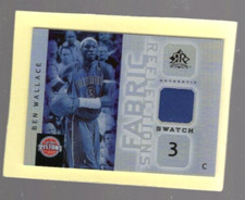 Ben Wallace 2005 Detroit Pistons Game Used Reflections Upper Deck