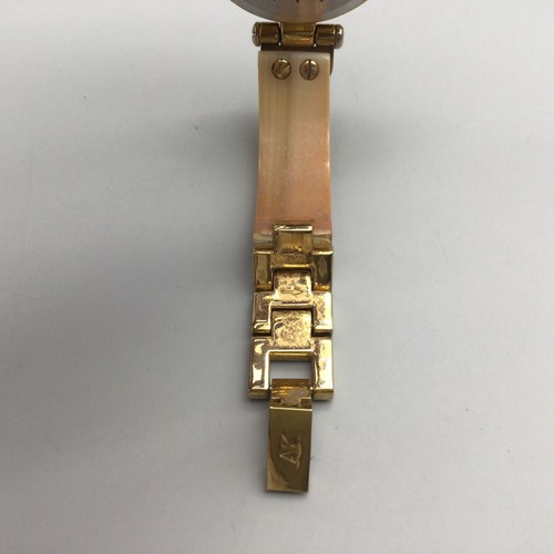 Anne Klein Watch Women 34mm Gold Tone White Resin Band Round New Battery 5.75" - Picture 12 of 16