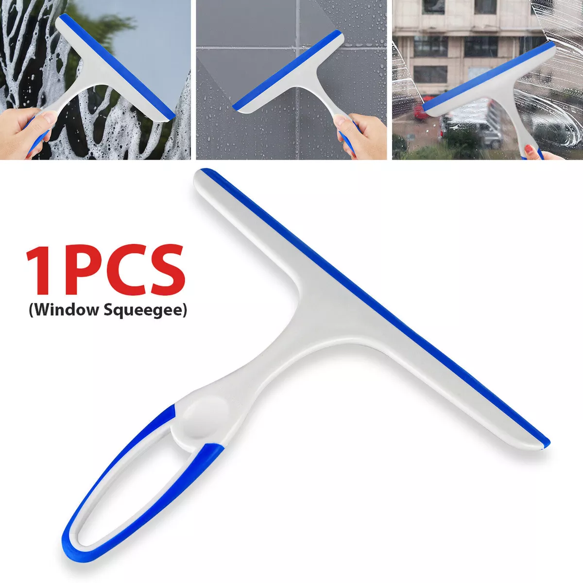 Window Mirror Car Windshield Squeegee Shower Glass Wiper Kitchen House  Clean US