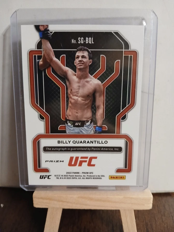 2022 Panini Prizm Billy Quarantillo No. SG-BQL Green Prizm Autograph  - Image 3 of 4