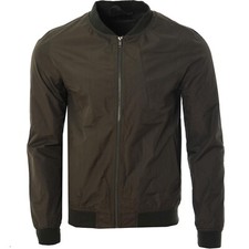 Mens Lightweight Bomber Jacket for Men Elasticated Cuff Smart Casual Coats S-2XL