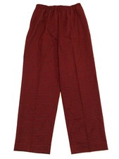 The Tog Shop Vintage Elastic Waist Buffalo Plaid Red Black Pants Size P Medium