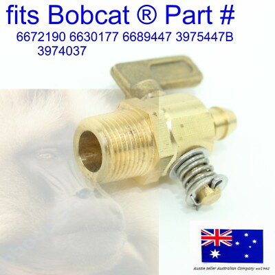 Drain Cock Valve Tap fits Bobcat 6672190 6630177 453 543 553 643