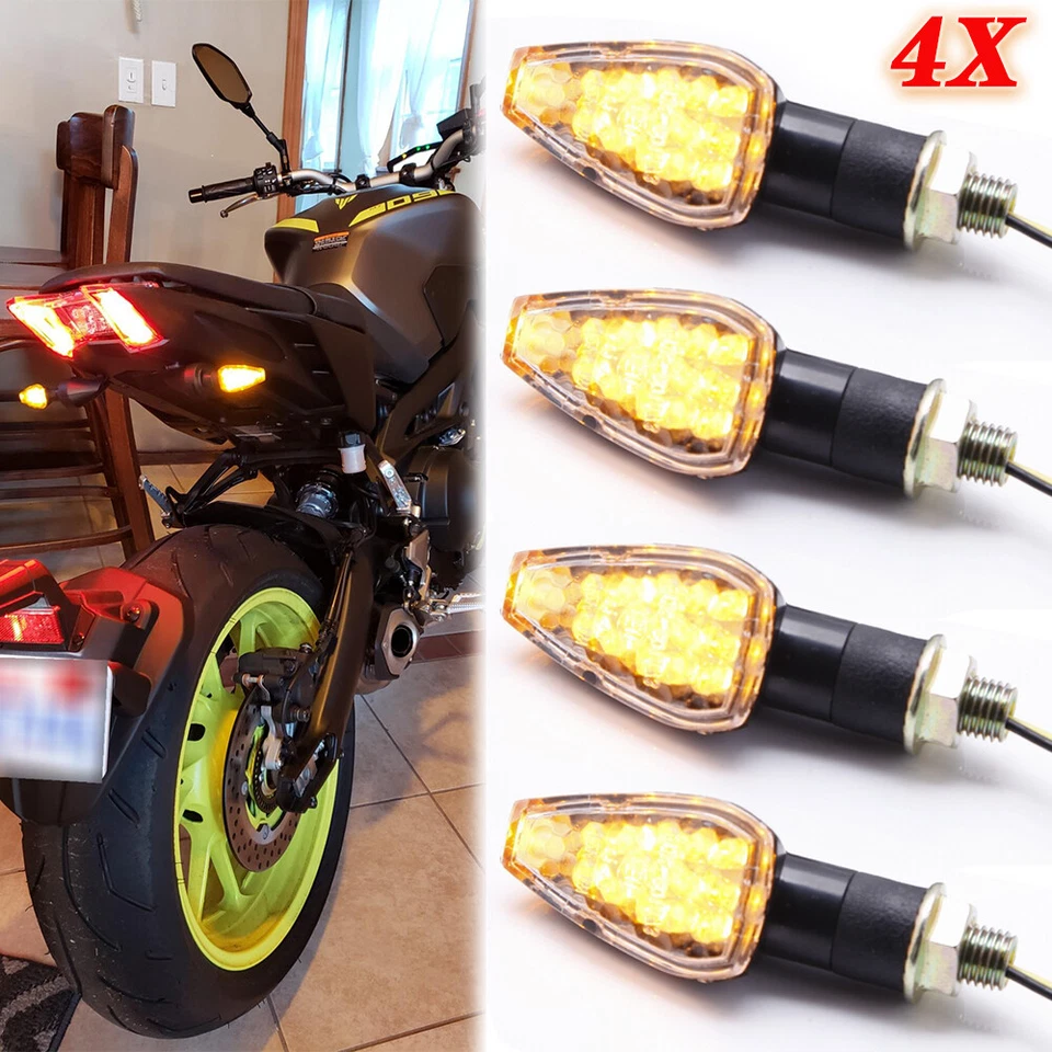 For Yamaha WR250R/WR250X Universal Motorcycle LED Turn Signals Indicator Lights - Image 4 of 4
