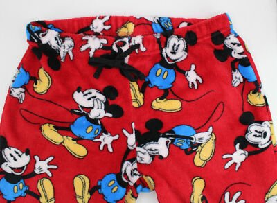Disney Mickey Mouse Fleece Pajama Lounge Sleepwear Bottoms Women's Small