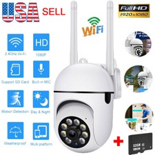 Security Camera System Outdoor Home 2.4G Wireless Wifi Night Vision Cam HD 1080P