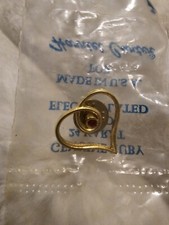 Harriet Carter Genuine Ruby Valentine Heart Lapel scatter Pin NIP USA 24k GP