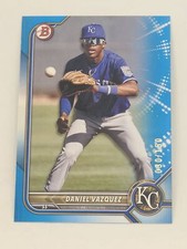 2022 Bowman Draft 1st Edition #BD-74 Daniel Vazquez Blue /150