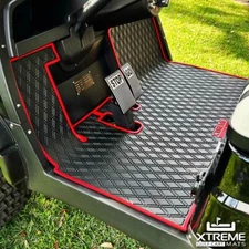 Xtreme Mats ICON/Advanced EV EV1 Golf Cart Mat Full Coverage Floor Liner - RED