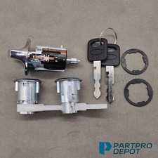 Ignition & Door Lock Cylinder set fit 92-96 BRONCO F-150 F-250 F-350 KEYED ALIKE