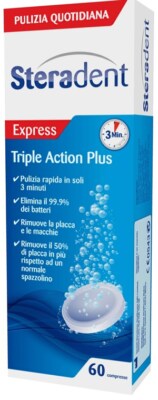 Triple Action Plus Steradent 60 Tablets