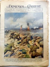 newspaper LA DOMENICA DEL CORRIERE N.47 1941 BELTRAME TOBRUK WWII CAMPARI 