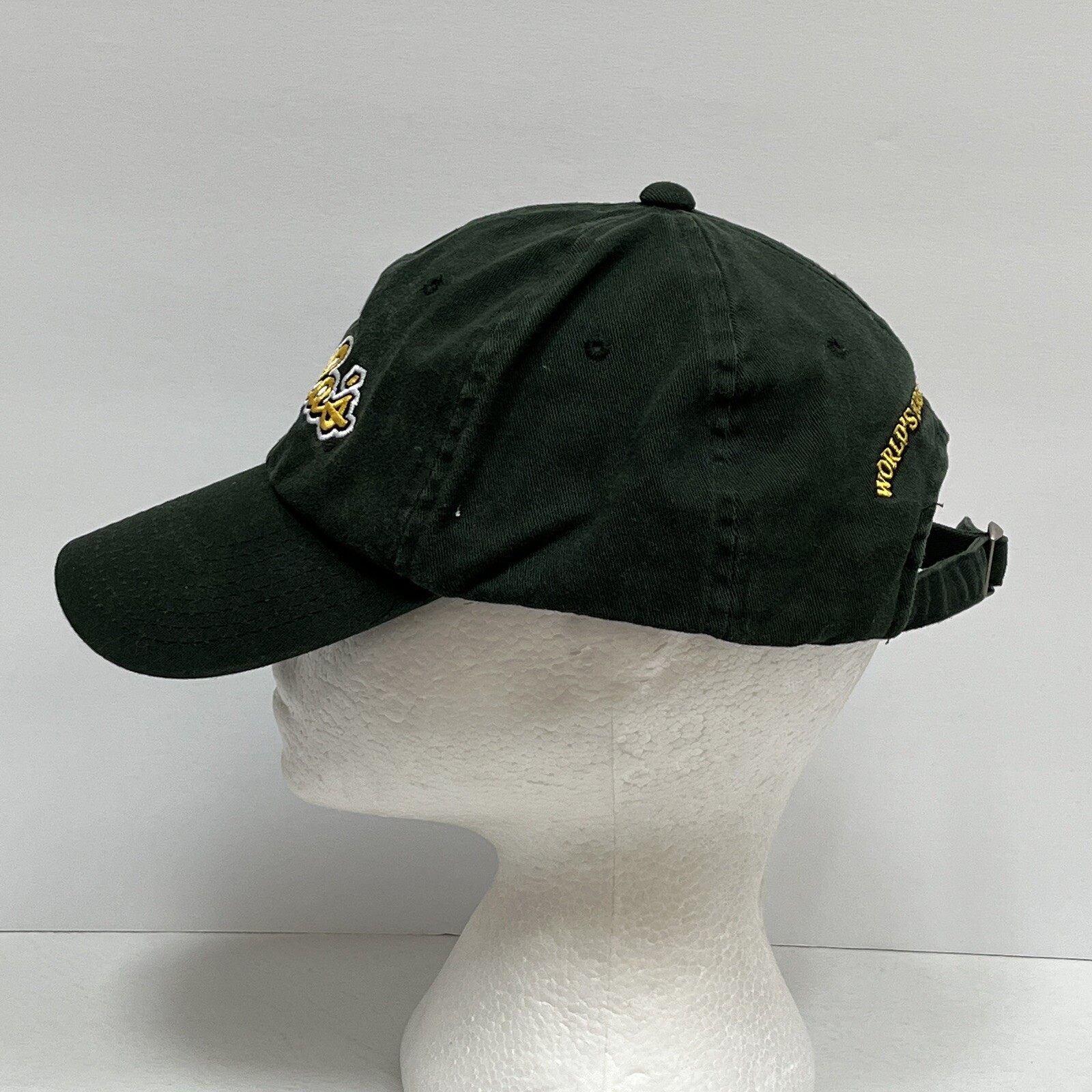 Cabela's Logo Hat Cap Strap Back Solid Green Adju… - image 3