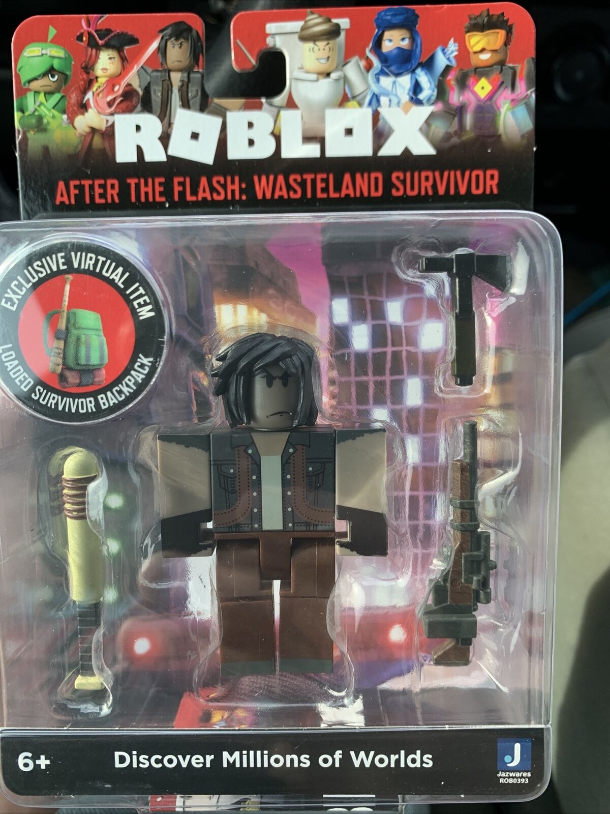  Roblox Action Collection - After The Flash: Wasteland Survivor  Figure Pack [Includes Exclusive Virtual Item] : Toys & Games