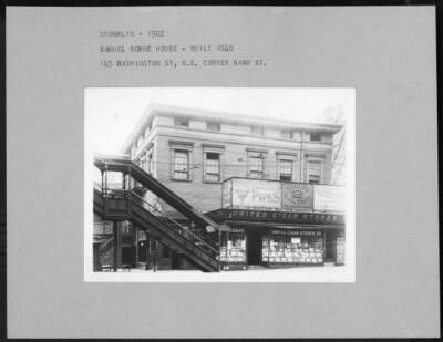 Samuel Bowne House, 145 Washington Street, southeast corner of San- Old Photo 1