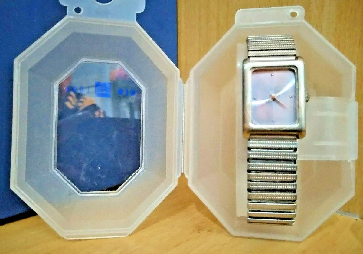 Ladies watch with elasticated strap sale