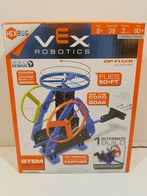 Hexbug Vex Robotics Zip Flyer Launcher Construction Set (80 Pieces) STEM Starter