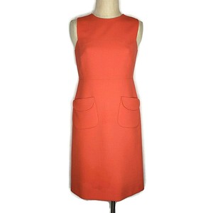 burnt orange sheath dress
