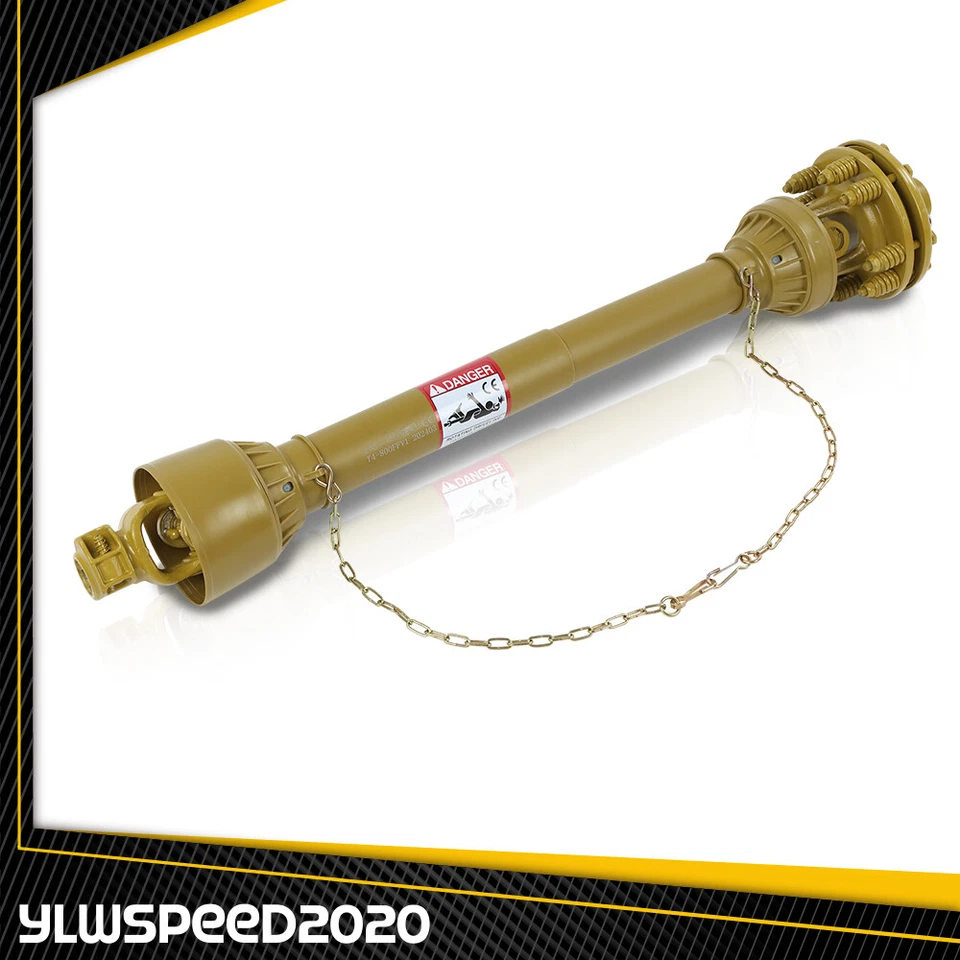 Eje de toma de fuerza Eje de transmisión de toma de fuerza 1-3/8"x6 Spline con embrague deslizante T4 31,5-41" Amarillo Nuevo Foto 3 de 4