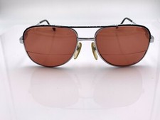 Vintage Lamy L103 Blue Silver Metal Pilot Sunglasses Italy FRAMES ONLY