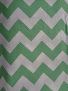 Pottery Barn Harper Green Chevron Crib Bedding Set