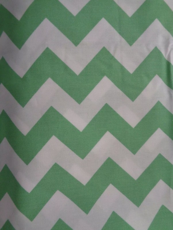 Pottery Barn Harper Green Chevron Crib Bedding Set