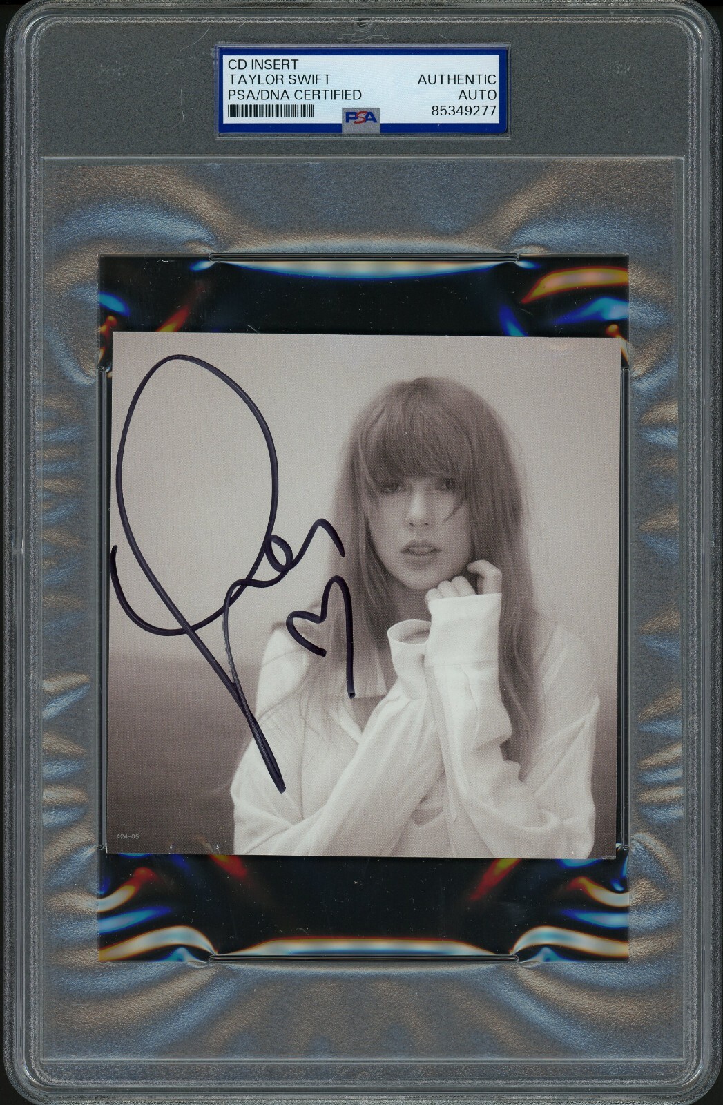 Taylor Swift Signed Autograph w/HEART Tortured Poets Department CD Album PSA/DNA