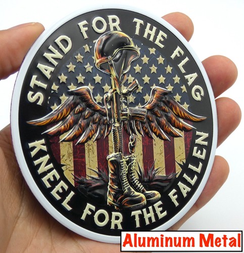 ALUMINUM US Army VETERAN Stickers Military Decals Motorcycle, Car Emblem 3.5" - Picture 6 of 6