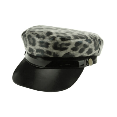 Top Headwear Animal Print Newsboy Cadet Cap - Grey Leopard | eBay