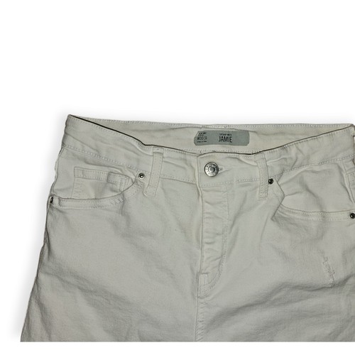 Pantalones de mezclilla ajustados blancos Topshop Moto Jamie W30 L30 para mujer - Imagen 2 de 6