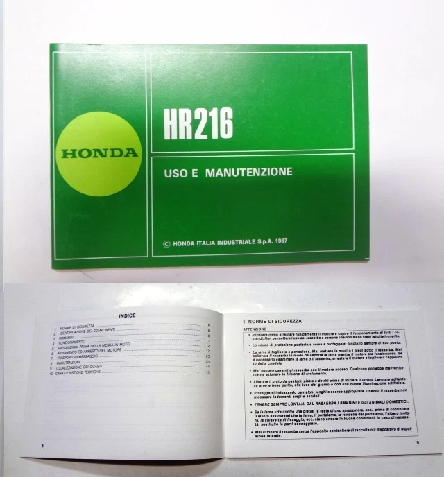 Honda cheap hr216 manual