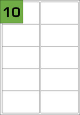 Image of A4 Inkjet & Laser Sheet Labels Blank White Rectangle & Round Circular Labels