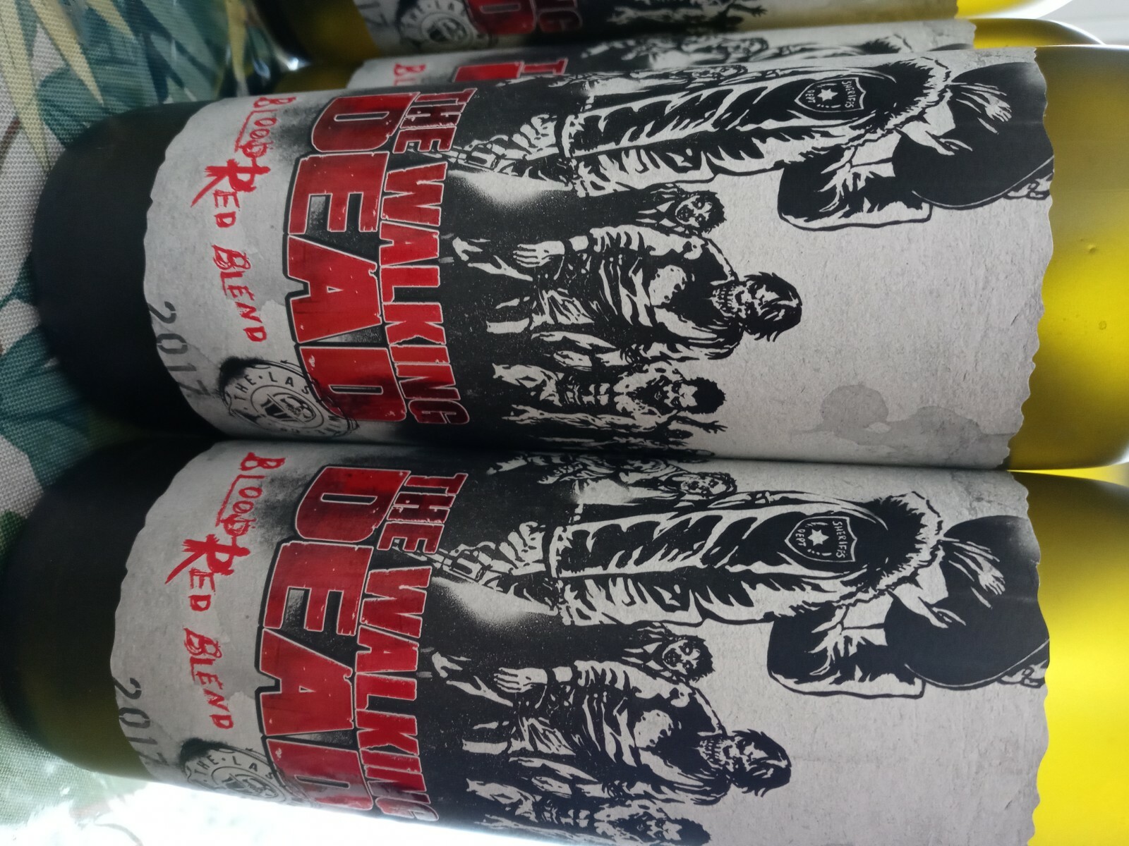 The Walking Dead 17 empty wine bottles eBay