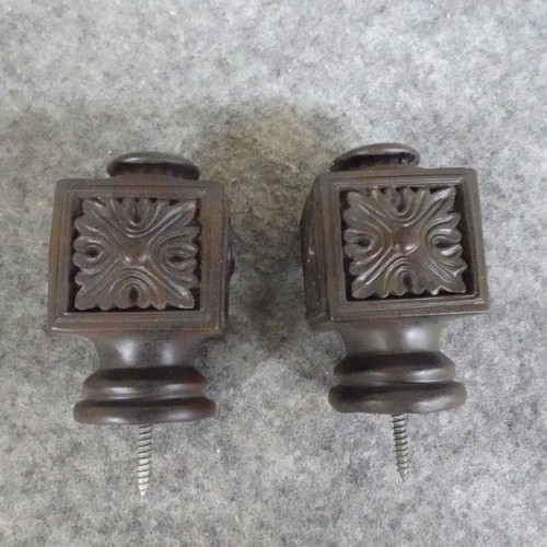 Robert Allen Drapery Rod Finials Casual Elegance Medallion Knob 1 Pack