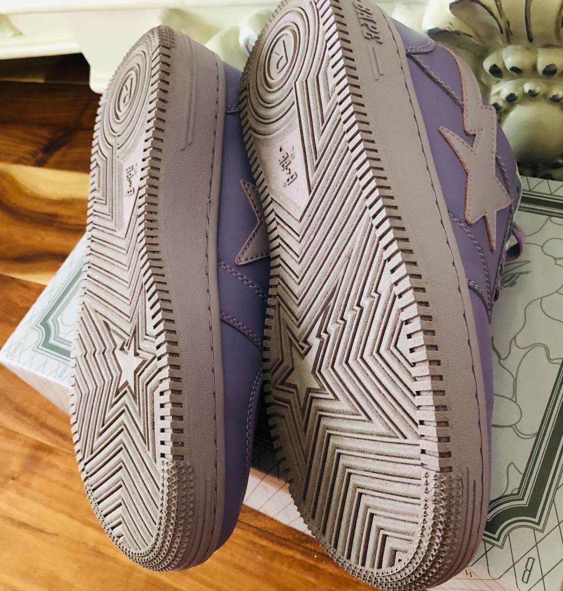 A Bathing Ape BAPE Womens Athletic Shoes Sneakers Purple US