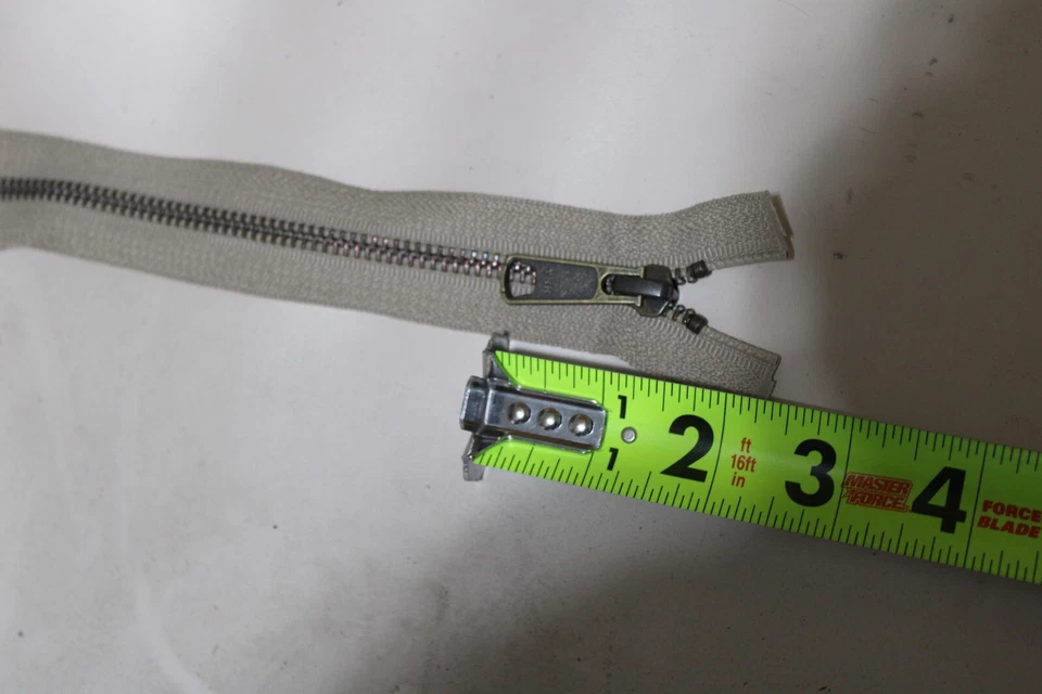 Cremalleras de 24"" de colección YKK 7 dientes de metal de latón antiguo bronceado para alta resistencia hechas en EE. UU. Foto 4 de 4