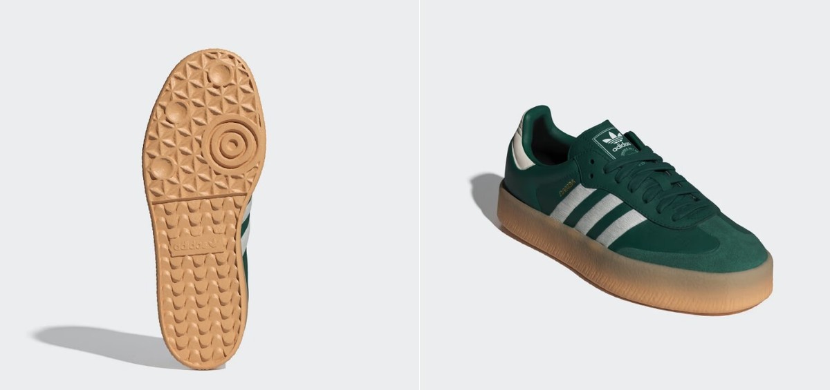 ◆adidas◆ triple green IF1835 Adidas originals Women's SAMBAE Sneakers Collegiate Green