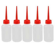 5pcs 150ml Transparent Beak Squeeze Oil Bottle Industrial Dispensing Bottle