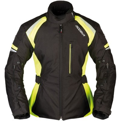 Modeka Violetta Lady Textiljacke Damen schwarz/gelb Motorradjacke wasserdicht