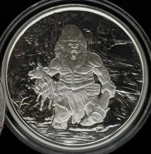 Nordic Creatures 1 oz .999 silver Frost Giant Proof with Copper COA & box