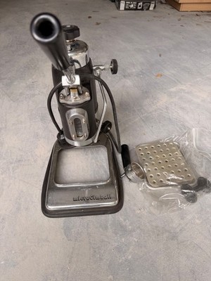Vintage 50's La Cimbali Microcimbali Espresso Machine, Orange Red